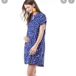 Loyal Hana Maternity Dress - Cybelle in Blue Raindrop. Small.